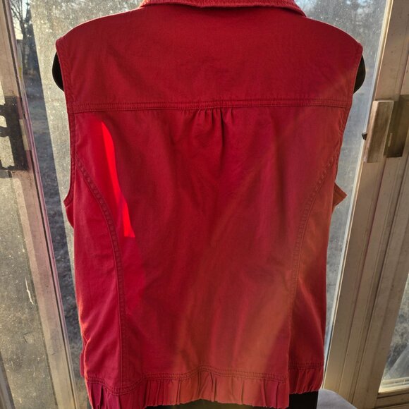Christopher & Banks Women's Salmon Pink Vest Size Large - Picture 6 of 9